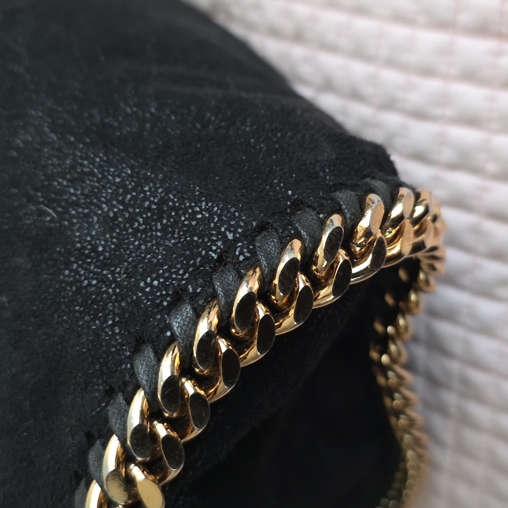 Falabella Stella McCartney fold-over tote bag Gold Chain - Picture 13 of 17